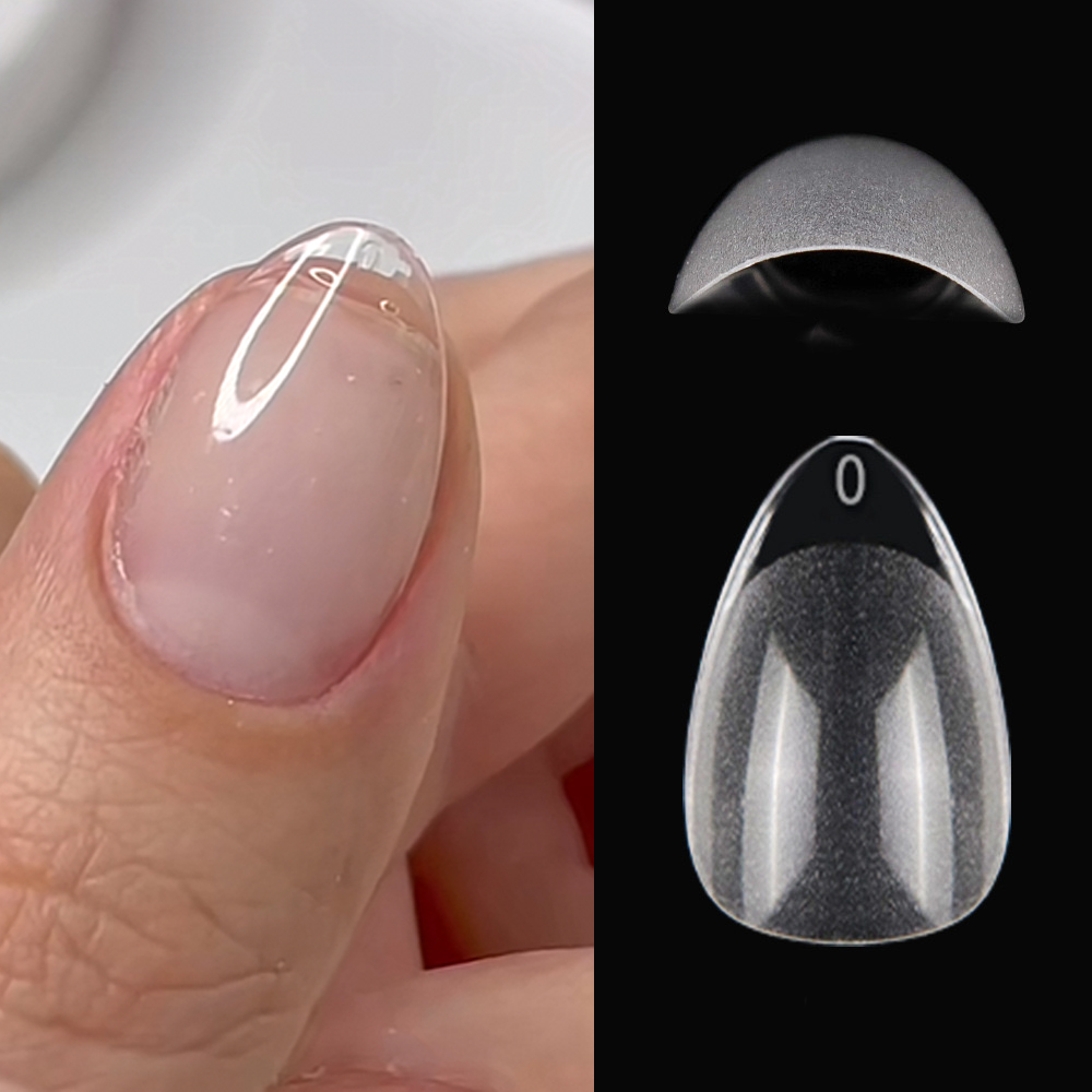 Nail Art Xs - 120 قطعة XXS سوبر قصيرة اللوز