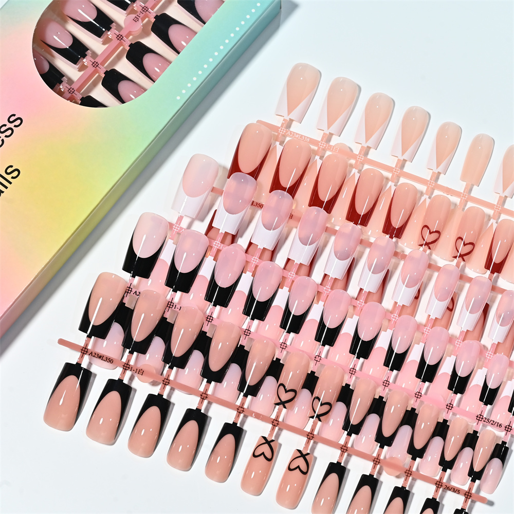 Nail Art Wedding - 120 قطعة من الأظافر الاصطناعية متوسطة