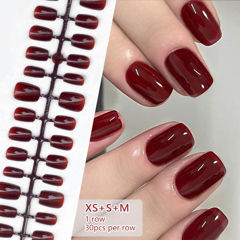 30 قطعة أظافر صناعية بلون البش - مراجعة Nail Art Xs وسعره
