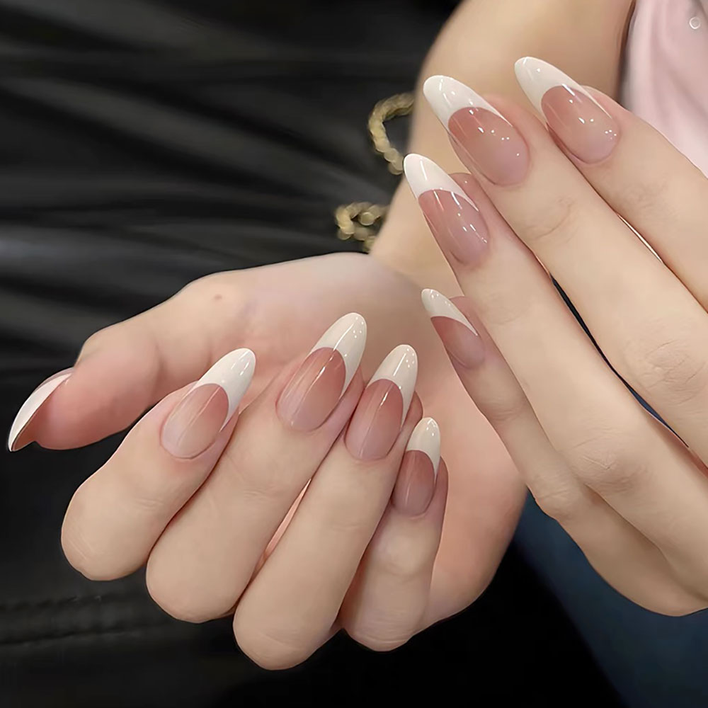 120 قطعة الوردي المتوسط اللوز  - مراجعة Nail Art Pink وسعره