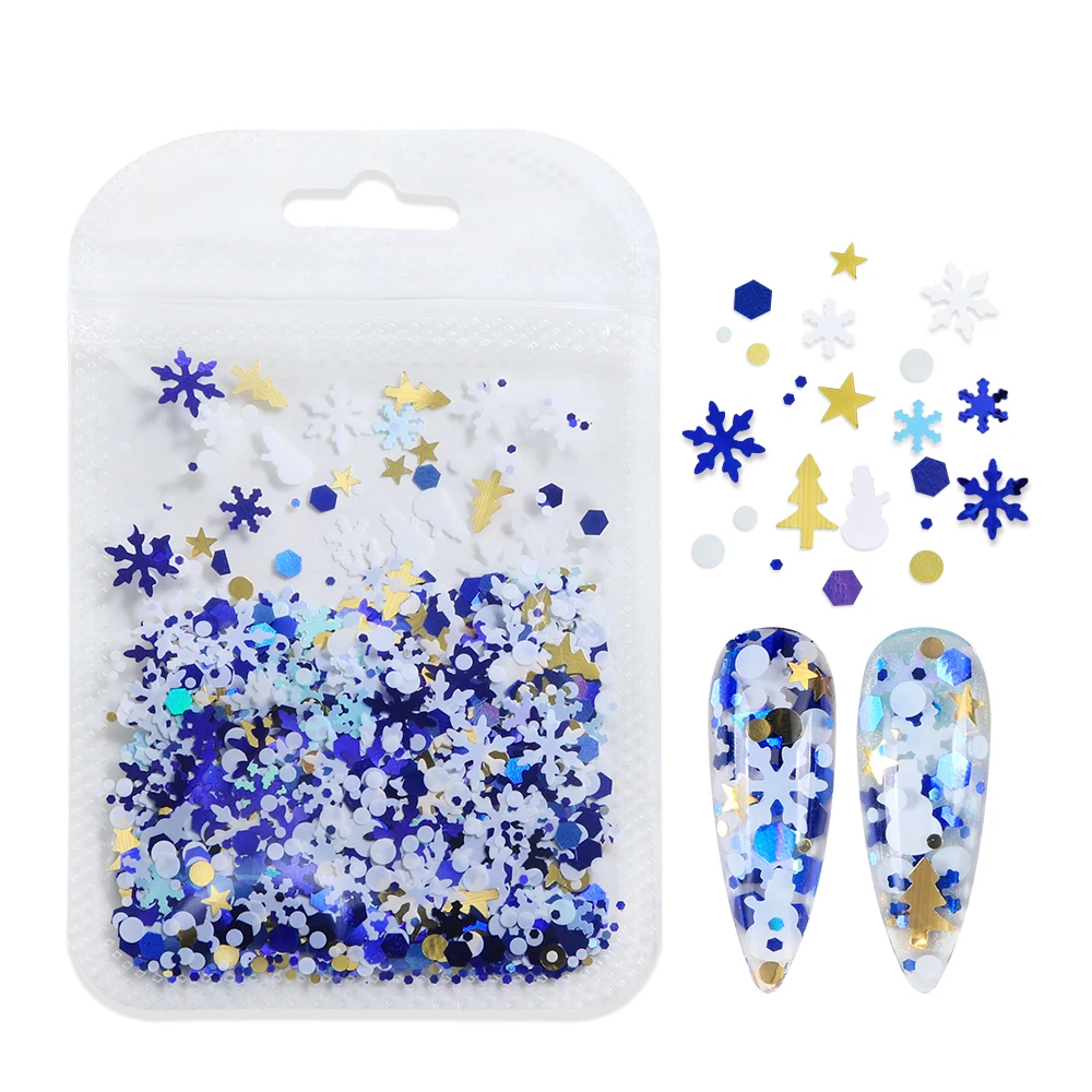 زينة أظافر لعيد الميلاد 5G، رق - مراجعة Nail Art Xmas Tree وسعره