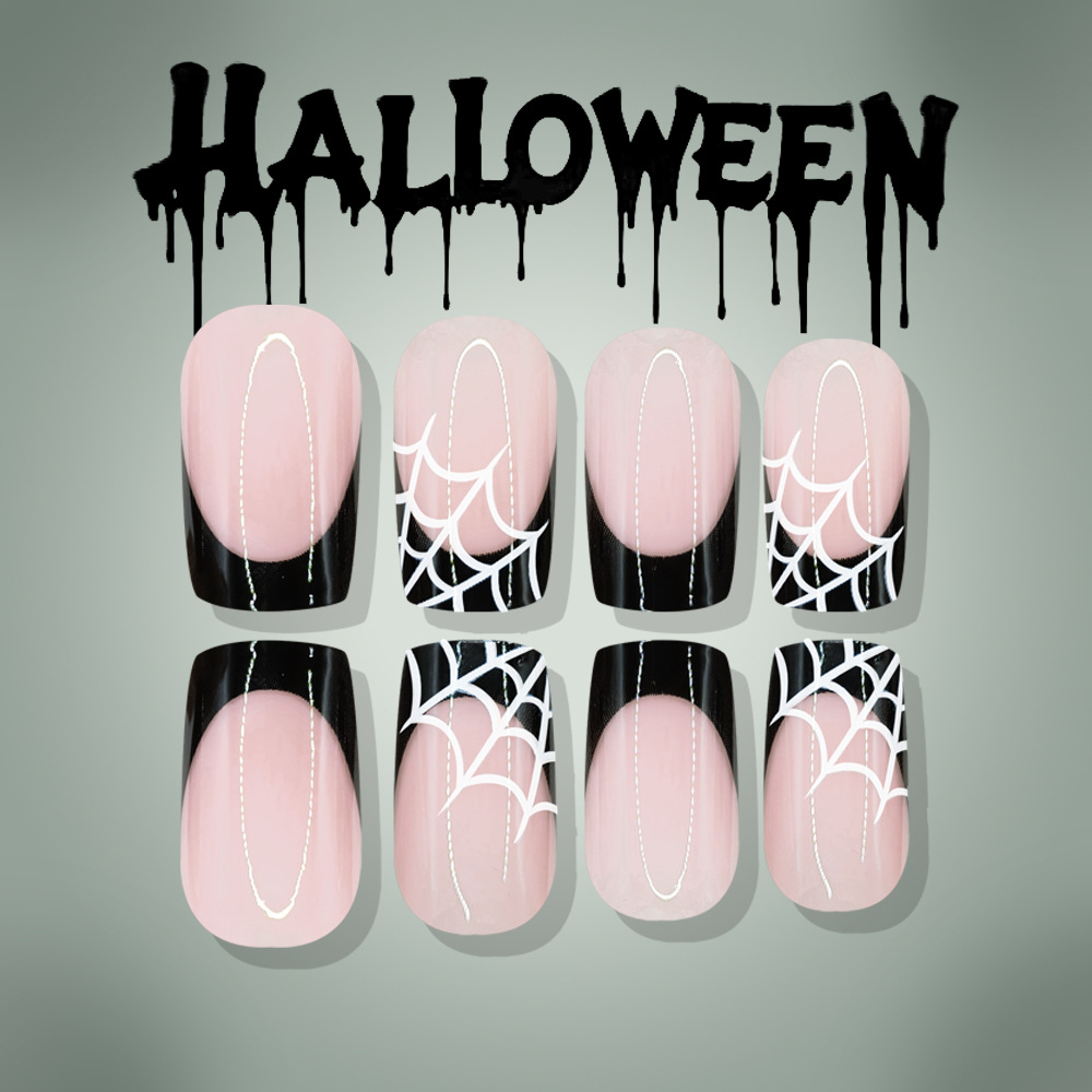 24 قطعة من أظافر الهالوين الاص - مراجعة Nail Art Pink وسعره