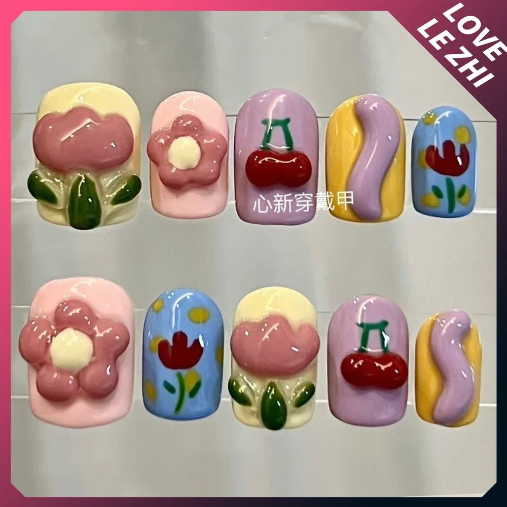 10 قطعة Diy بها بنفسك الإبداع  - مراجعة Nail Art Xs وسعره