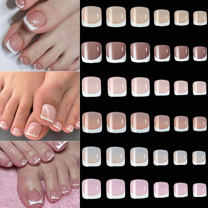 120 قطعة من أظافر القدم الاصطن - مراجعة Nail Art Pink وسعره