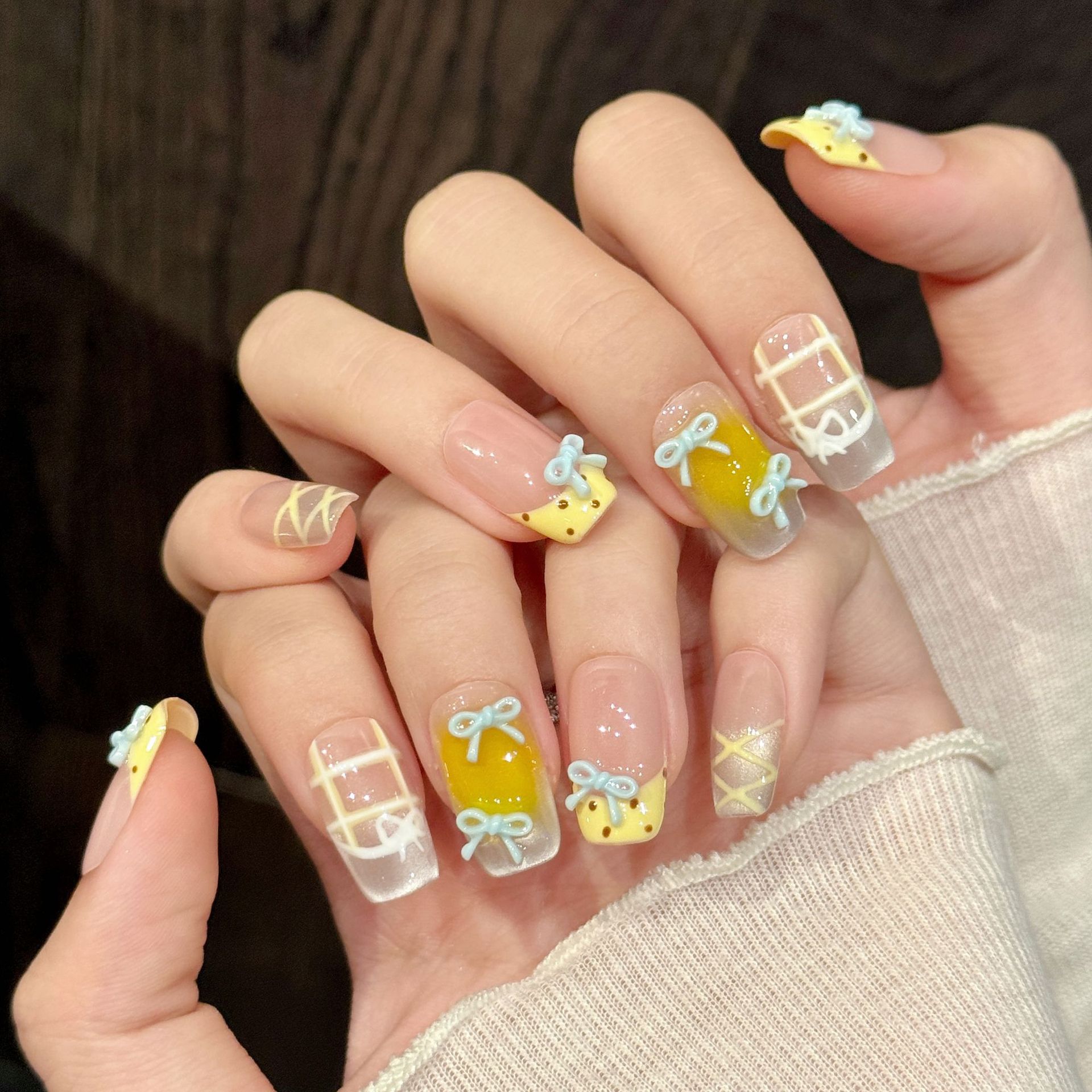 10 قطعة اليدوية Kawaii لطيف ال - مراجعة Nail Art Xs وسعره