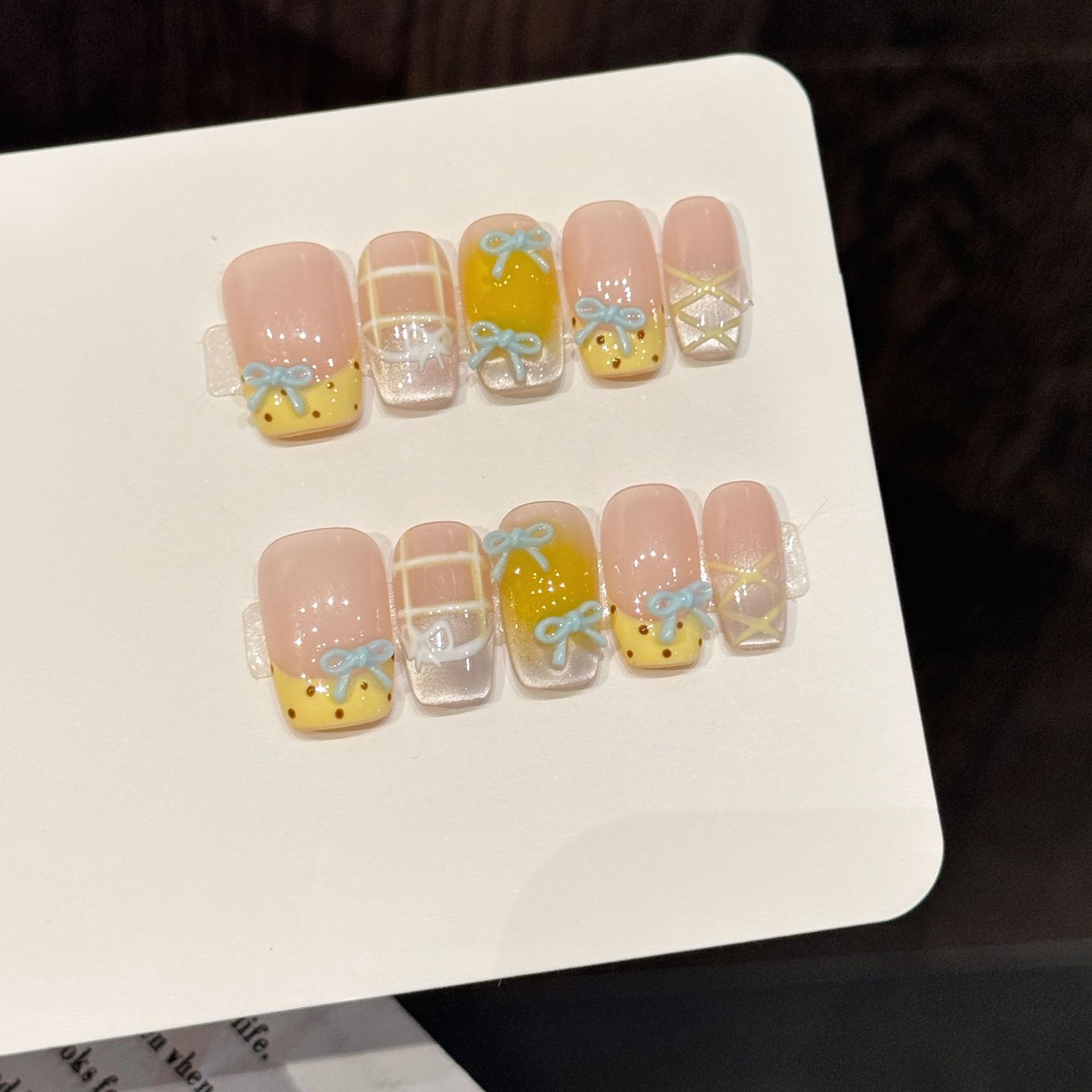 10 قطعة اليدوية Kawaii لطيف ال - مراجعة Nail Art Xs وسعره
