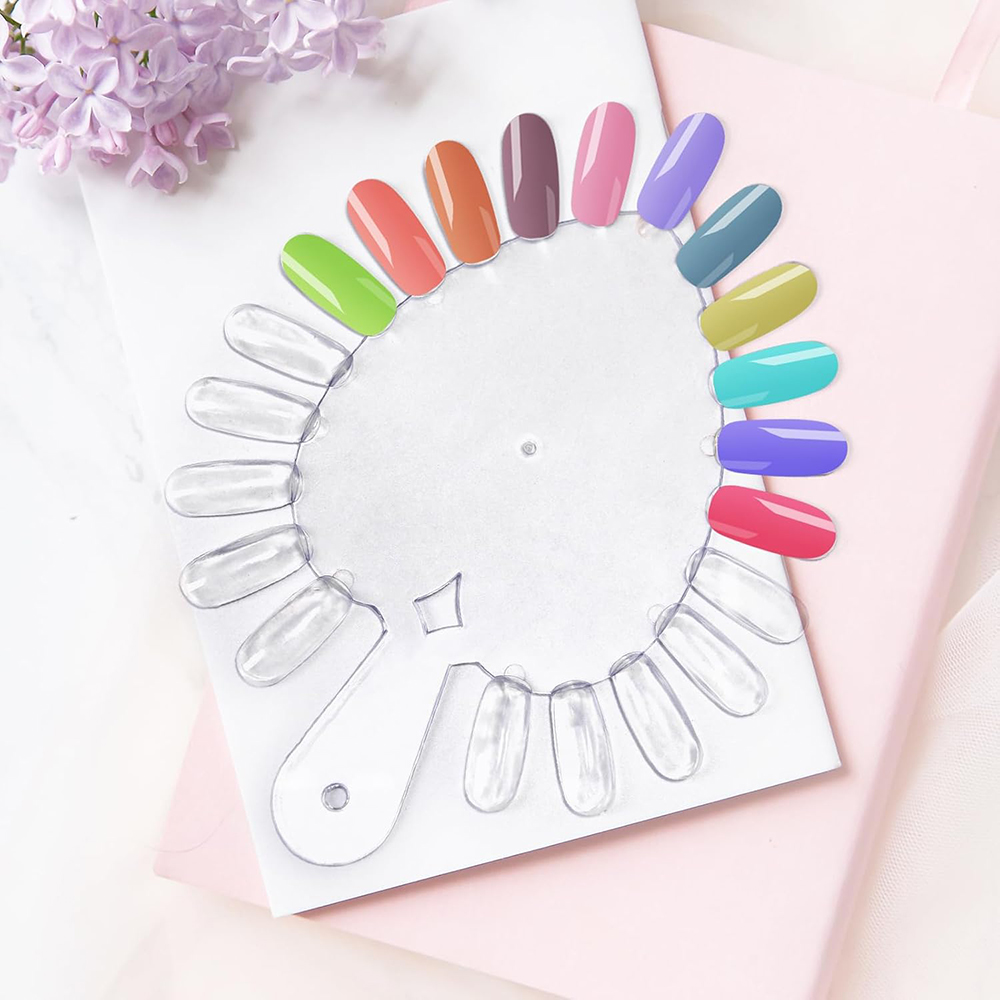 10 قطع من بطاقات عرض ألوان الأ - مراجعة Nail Art Pinterest وسعره