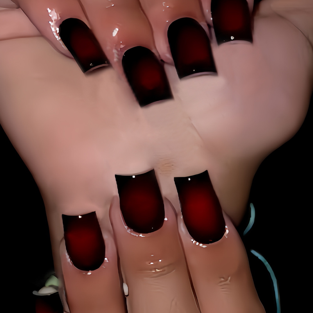 أظافر صناعية قصيرة مربعة الشكل - مراجعة Nail Art Pink وسعره