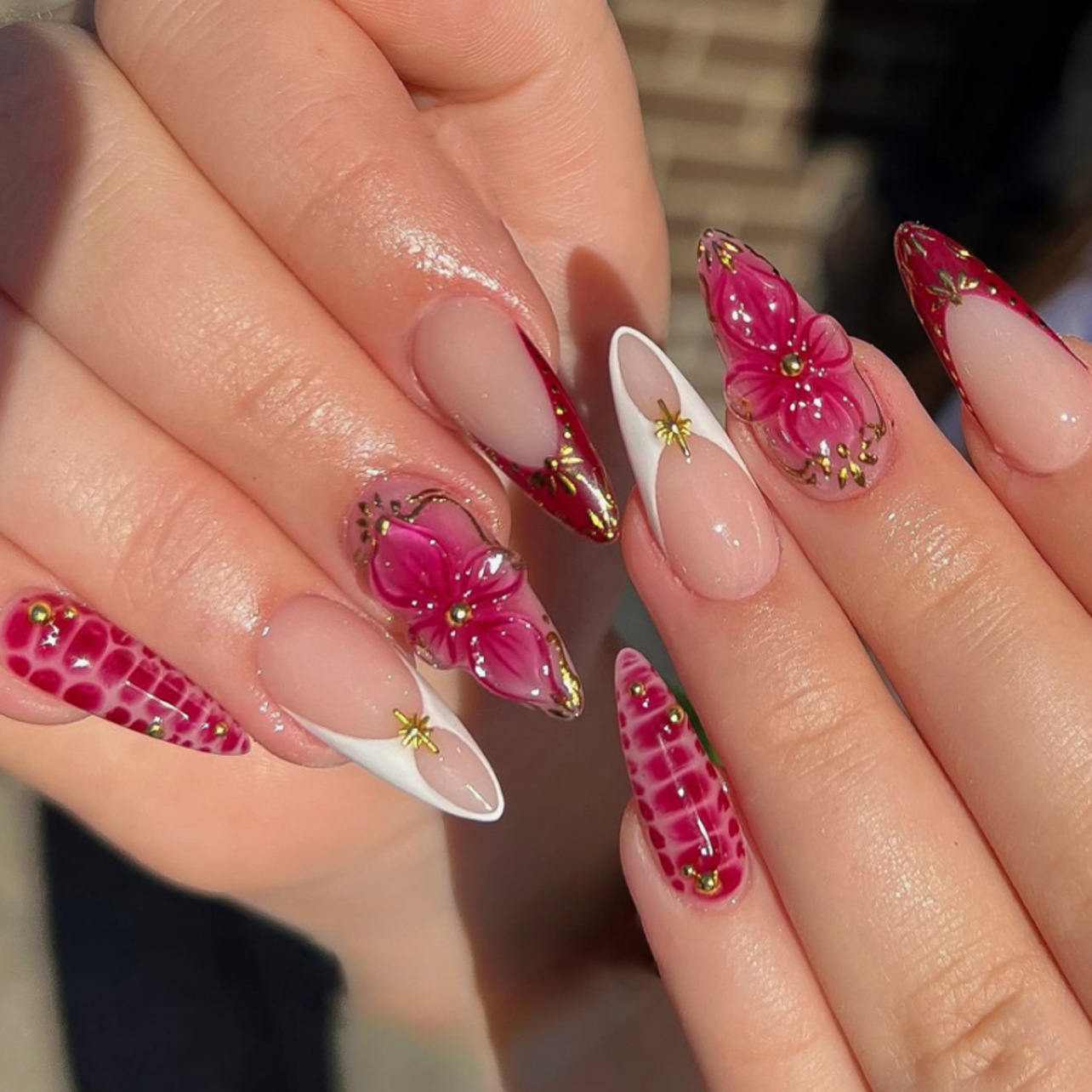 24 قطعة أظافر صناعية جاهزة لاص - مراجعة Nail Art Pink وسعره