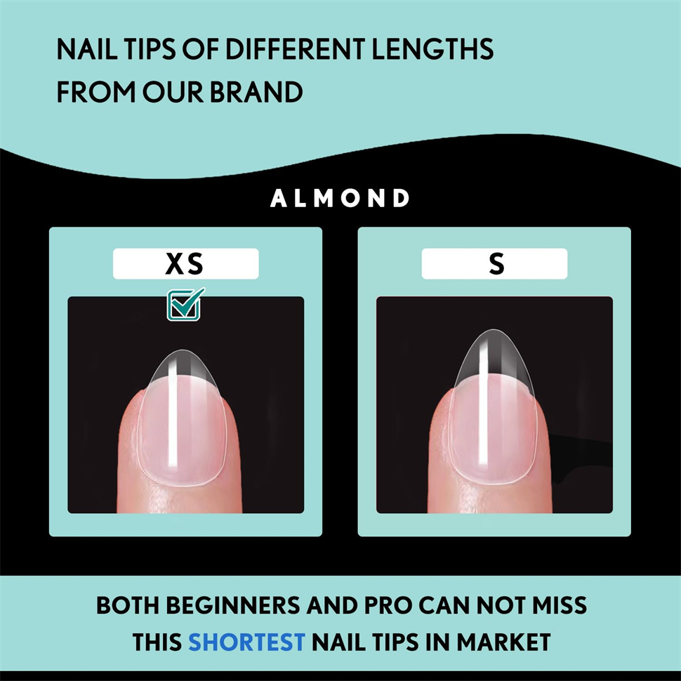 600 قطعة من أطراف الأظافر من ا - مراجعة Nail Art Xs وسعره