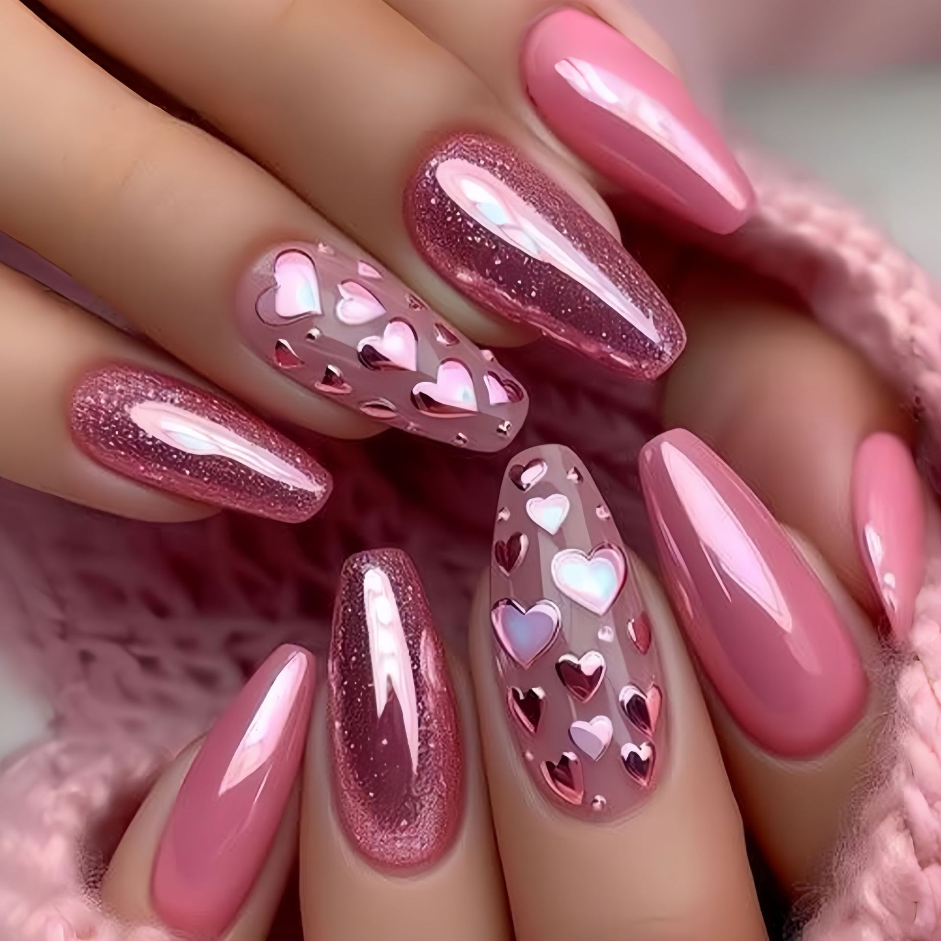 أظافر صناعية متوسطة الطول بتصم - مراجعة Nail Art Wedding وسعره