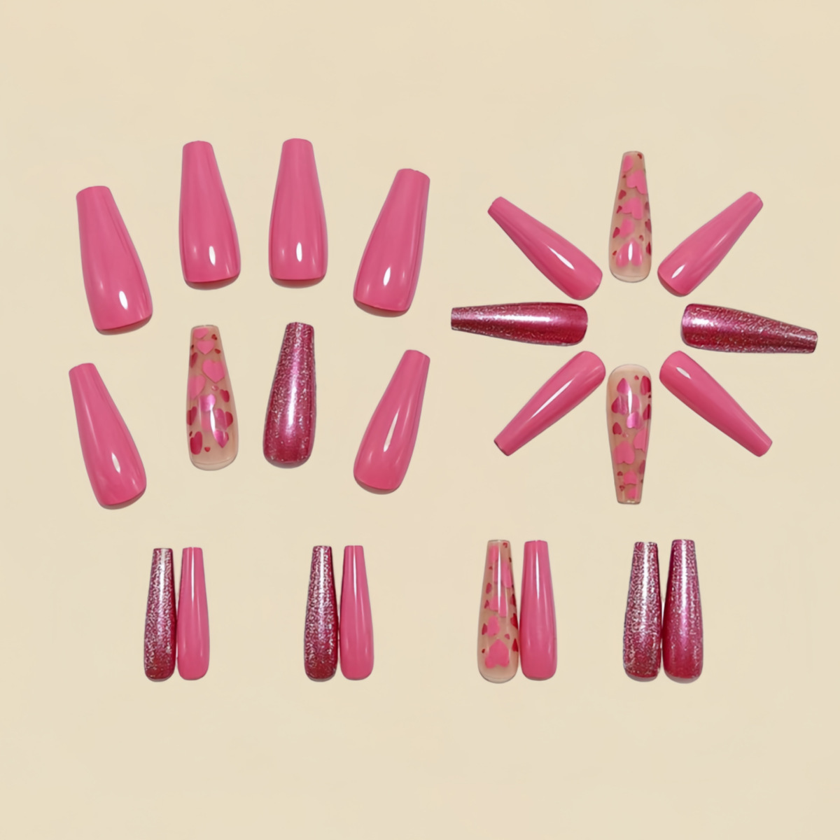 أظافر صناعية متوسطة الطول بتصم - مراجعة Nail Art Wedding وسعره
