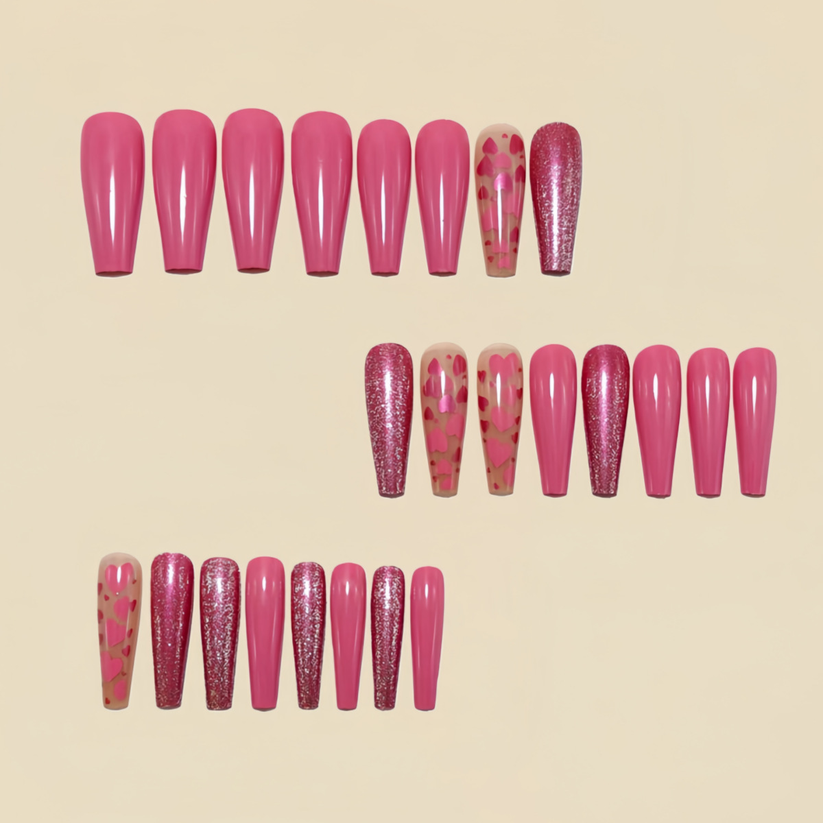 أظافر صناعية متوسطة الطول بتصم - مراجعة Nail Art Wedding وسعره